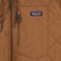 Patagonia Diamond Quilt Bomber Hoody Jacket - deer brown - front detail