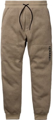 Burton Oak Fleece Pants - summit taupe heather - view large