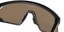 Oakley BXTR Metal Sunglasses - matte black/prizm 24k lens - reverse