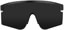 Glassy Mojave Polarized Sunglasses - black/black polarized lens - front detail