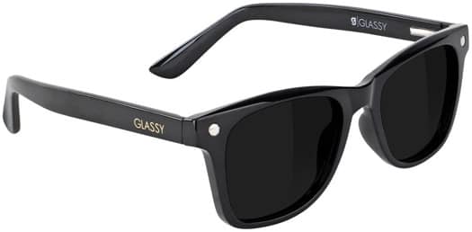 Glassy Harper Premium Polarized Sunglasses - matte black/black polarized lens - view large