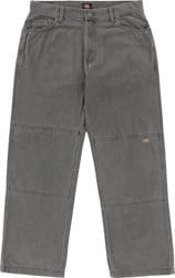 Dickies Double Knee Denim Jeans - grey wash tinted