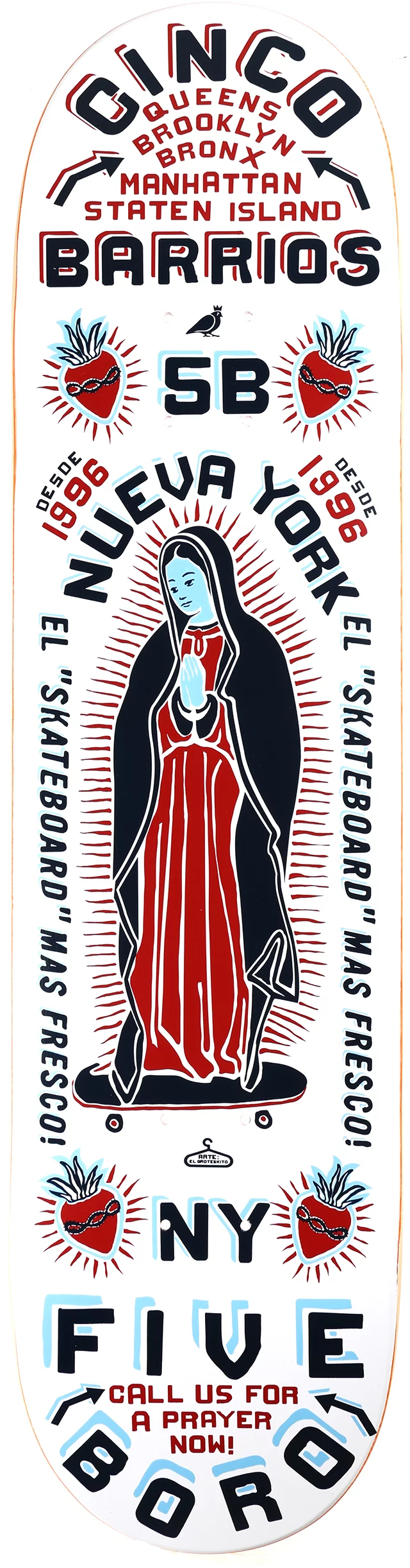 ☆ 5boro CINCO BARRIOS クルーザーデッキ 5Boro NYC Skateboards