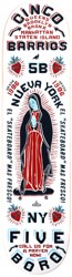 5boro Cinco Barrios 8.0 Skateboard Deck - white