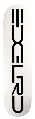 EDGLRD Tech Script 8.5 Skateboard Deck - white/black - view large