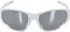 Dragon The Box 2 2.0 LL Polarized Sunglasses - shiny white/silver mirror polarized lens - front