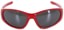 Dragon The Box 2 2.0 LL Polarized Sunglasses - shiny solid red/silver flash polarized lens - front