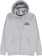 Anti-Hero Anti-Hiero Zip Hoodie - grey heather/black-yellow - front