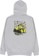 Anti-Hero Anti-Hiero Zip Hoodie - grey heather/black-yellow - reverse