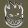 Spitfire Chrome Bighead Hoodie - army - front detail