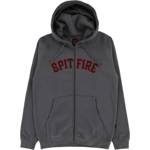 Spitfire Spitball Zip Hoodie - charcoal (solid) | Tactics