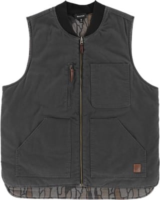 Brixton Builders Abraham Reversible Vest Jacket - bark camo | Tactics