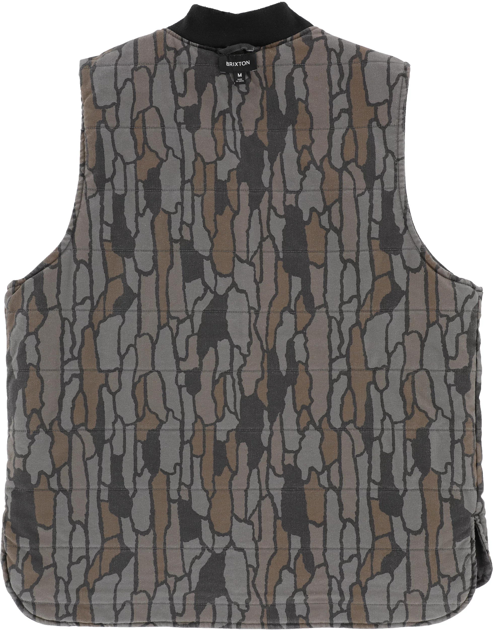 Brixton Builders Abraham Reversible Vest Jacket - bark camo | Tactics