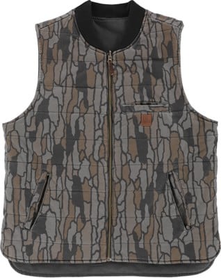 Brixton Builders Abraham Reversible Vest Jacket - bark camo | Tactics