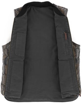 Brixton Builders Abraham Reversible Vest Jacket - bark camo | Tactics