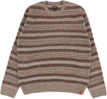Brixton Midnight Crew Sweater - multi neutral stripe - view large