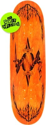 Tactics Logan Staff Infection 9.1 Egg Shape Skateboard Deck - orange - view large