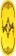 Tactics Logan Staff Infection 9.1 Egg Shape Skateboard Deck - yellow