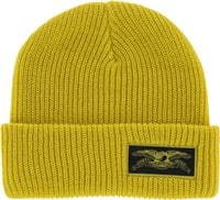 Anti-Hero Stock Eagle Label Cuff Beanie - yellow/black