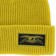 Anti-Hero Stock Eagle Label Cuff Beanie - yellow/black - front detail