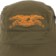 Anti-Hero Basic Eagle Boonie Hat - olive/orange - front detail
