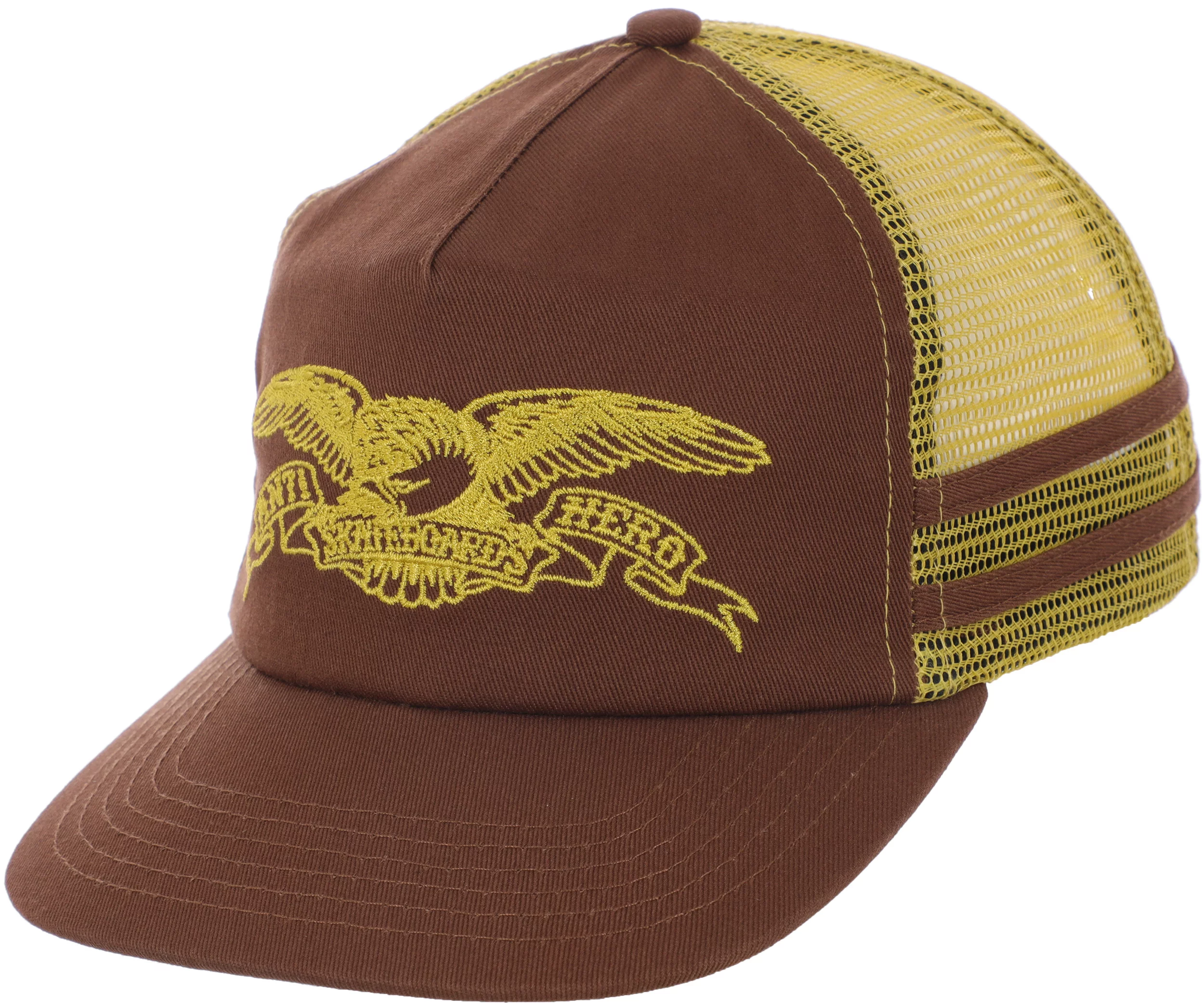 Anti-Hero Basic Eagle Trucker Hat brown/mustard Tactics