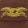 Anti-Hero Basic Eagle Trucker Hat - brown/mustard - front detail