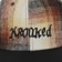 Krooked Double OK Skript Strapback Hat - flannel/black - front detail