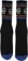 Krooked Eyes Sock - black/blue/brown - front