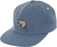 Real Street Cleaner Snapback Hat - bleached denim