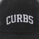 Real Curbs Strapback Hat - charcoal - front detail