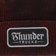 Thunder Script Patch Beanie - black/red/silver - front detail