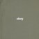 Obey Lowercase Pigment Zip Hoodie - pigment deep lichen green - front detail