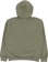 Obey Lowercase Pigment Zip Hoodie - pigment deep lichen green - reverse
