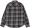 Brixton Vintage Wash Flannel Shirt - black/charcoal beige/slate - reverse