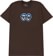 Krooked Eyes LG T-Shirt - brown/blue-black-white