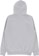Baker Arch Logo Zip Hoodie - gray - reverse