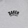 Baker Arch Logo Zip Hoodie - gray - front detail
