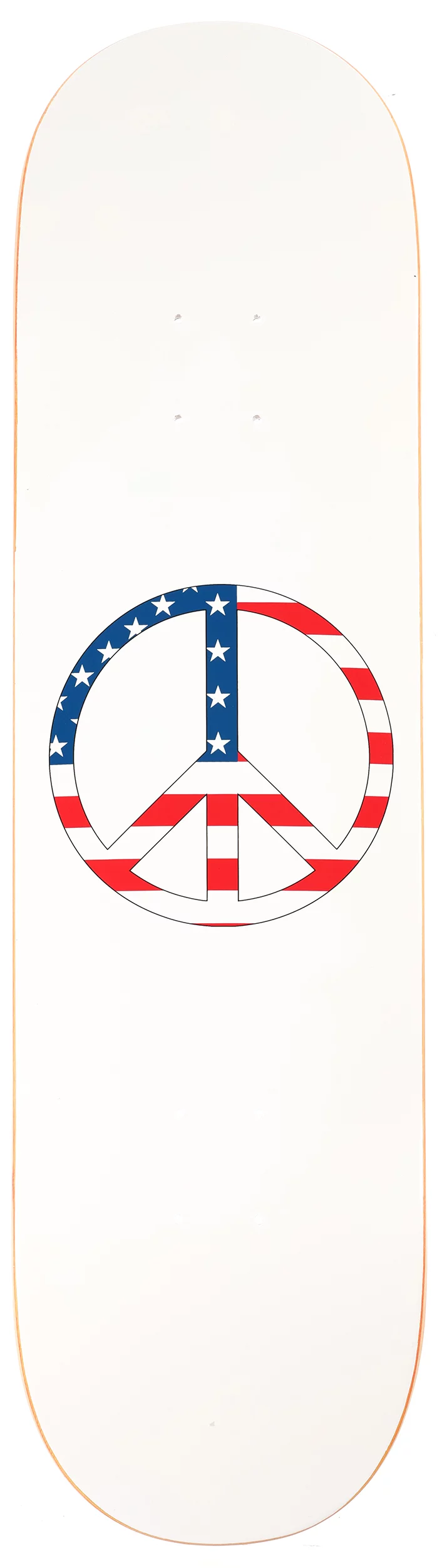 Violet U.S. Peace 8.5 Skateboard Deck - white | Tactics