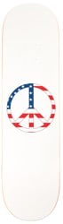 Violet U.S. Peace 8.5 Skateboard Deck - white