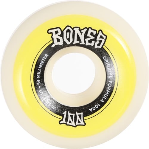 Bones 100's OG Formula V5 Sidecut Skateboard Wheels - black