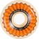 Bones X-Formula V5 Sidecut Skateboard Wheels - white/orange (95a)