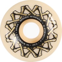 Bones X-Formula V6 Wide-Cut Skateboard Wheels - white/gold (99a)
