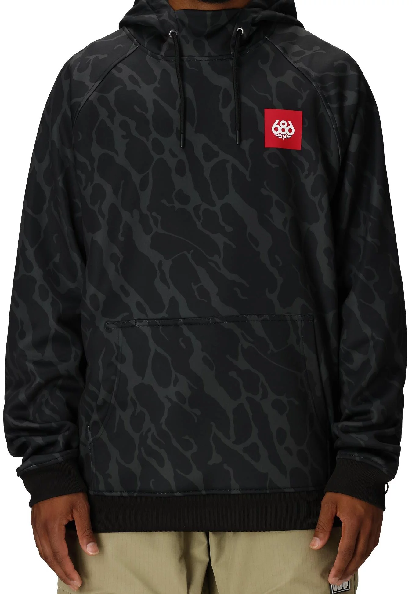 686Bonded Fleece Pullover Hoodyスノーボードウェア 686 Bonded Fleece Hoodie - black fracture print | Tactics