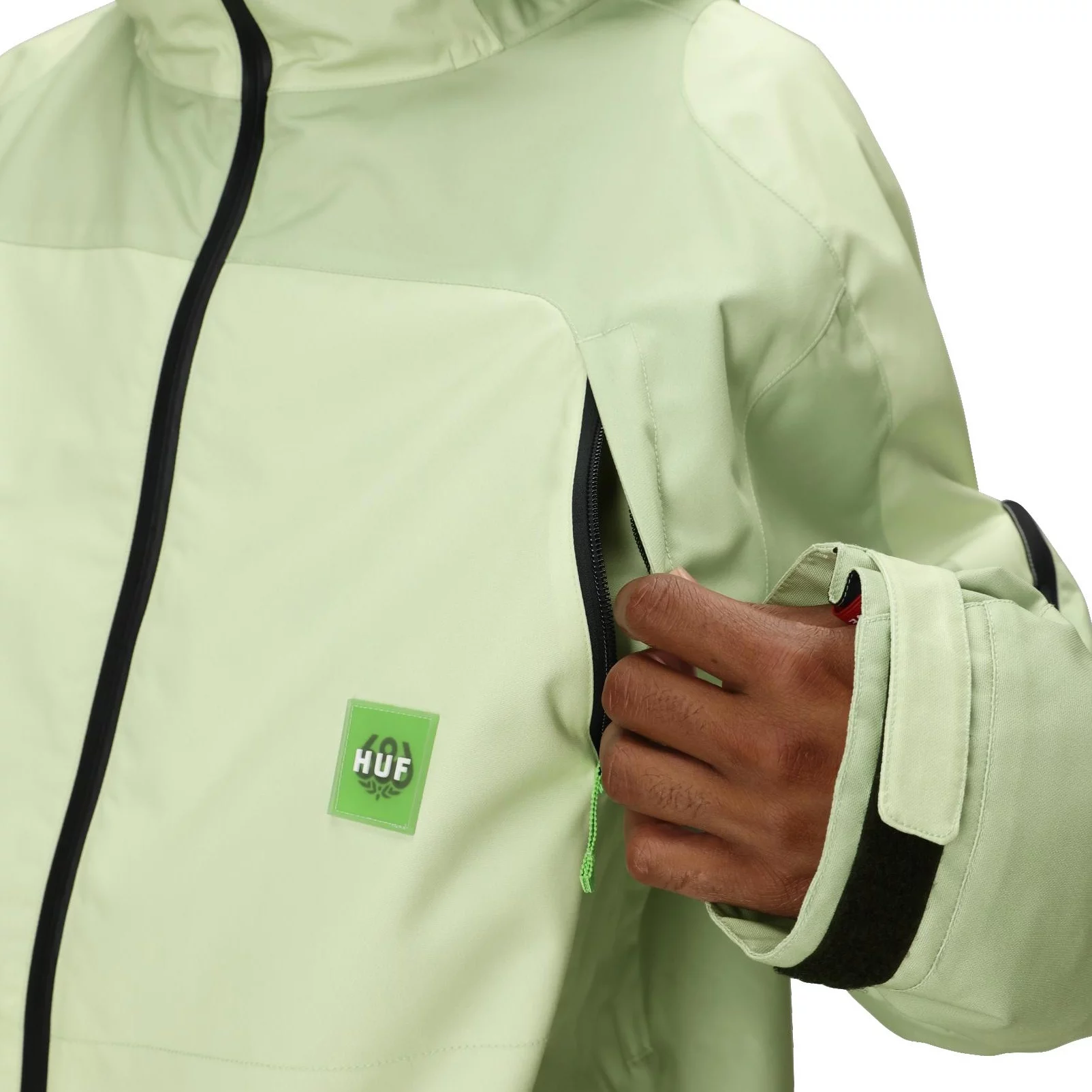 686 Huf Double H Jacket - (huf) green colorblock | Tactics