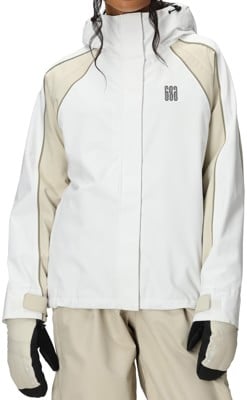 686 Women's Hologram Jacket - white colorblock - view large