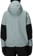 686 Women's Outline Anorak Jacket - dusty marine grid - reverse