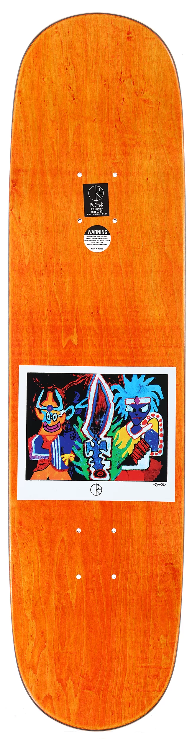 Polar Skate Co. Rozenberg Tribal Chief 8.25 P2 Jr. Skateboard Deck