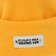 Synch Tec Classic Solid Beanie - yellow - front detail