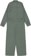 RVCA Women's Dayshift L/S Boiler Suit Jumpsuit - fir green - reverse